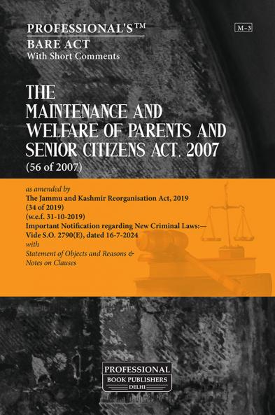 Maintenance and Welfare of Parents and Senior Citizens Act 2007 as amended by Jammu and Kashmir Reorganisation Act 2019