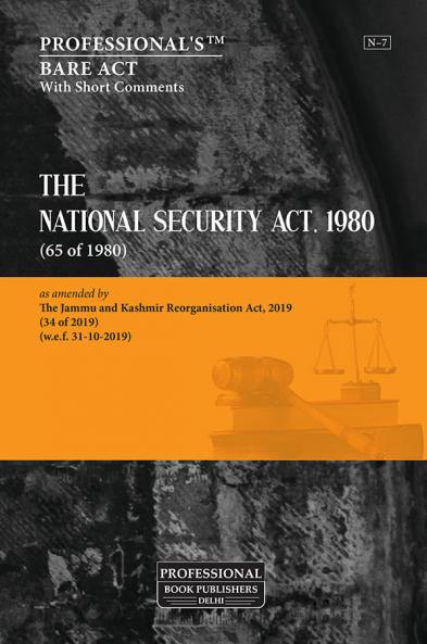 National Security Act 1980 as amended by Jammu and Kashmir Reorganisation Act 2019