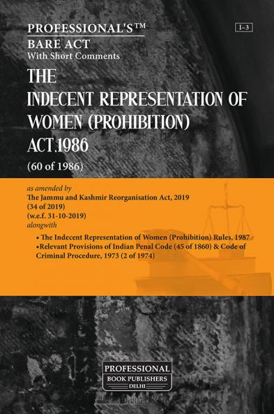 Indecent Representation of Women (Prohibition) Act 1986 as amended by Jammu and Kashmir Reorganisation Act 2019