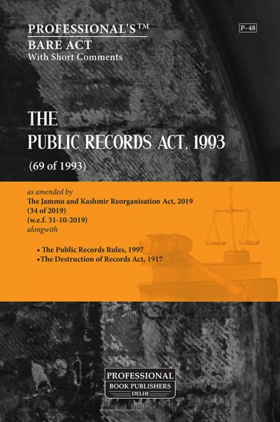 Public Records Act 1993 as amended by Jammu and Kashmir Reorganisation Act 2019
