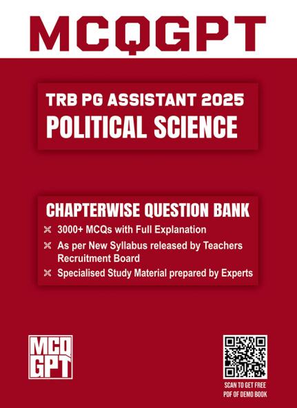 TRB PG Assistant Political Science Exam 2025