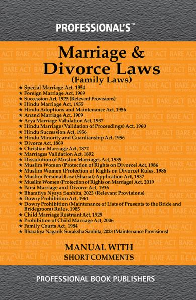 PROFESSIONAL's Marriage & Divorce Laws (Family Laws)