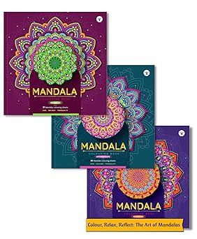 Mandala Colouring Books 1 2 and 3 Combo of 3 Books