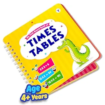 My First Times Tables Book for Kids | Multiplication Tables 1 to 20 with Fun & Easy Math Actvities for Ages 4+ Years | Early Learning Board Book for Children