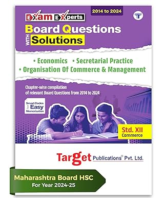 Std 12 Commerce Board Chapter Wise Questions with Solutions for 2024-25 Exam | Eco SP & OCM HSC Topic Wise Board Questions - 1996 to 2024 | Based on Std 12th Maharashtra State Board