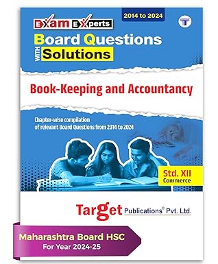 Std 12 Commerce Board Chapter Wise Questions with Solutions for 2024-25 Exam | Book Keeping and Accountancy HSC Topic Wise Board Questions - 1996 to 2024 | Based on Std 12th Maharashtra State Board