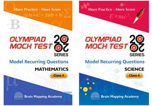 COMBO PACK: OLYMPIAD MOCK TEST 20-20 - Mathematics & Science for CLASS 4 [Set of 2 Books]