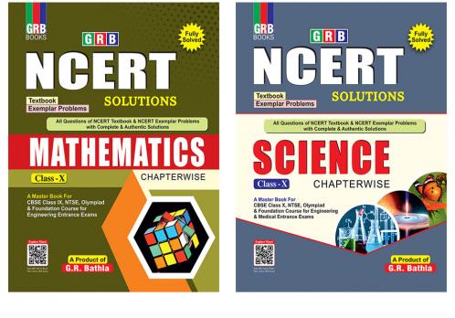 G.R Bathla Combo: NCERT Solutions Mathematics and Science for Class-X (Set of 2 books) - 2024-2025