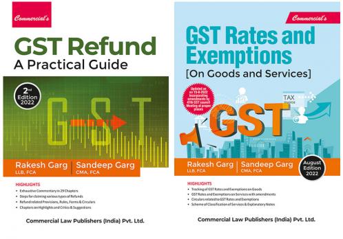 GST RATES & REFUND COMBO PACK (Rakesh Garg & Sandeep Garg)