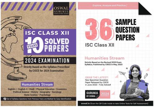 Oswal - Gurukul ISC Humanities Combo of 36 Sample Question Papers and 10 Years Solved Papers for Class 12 Exam 2024