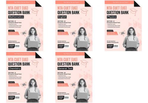 Oswal - Gurukul NTA CUET Question Bank Bundles (Set of 5) : Physics Chemistry Maths English & General Test for Exam 2023