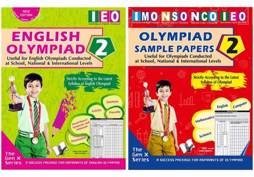 V&S Publishers IEO (English Olympiad Guidebook and Sample Papers) Olympiad Combo Class 2 (Set of 2 Books)