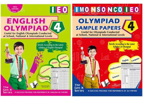 V&S Publishers IEO (English Olympiad Guidebook and Sample Papers) Olympiad Combo Class 4 (Set of 2 Books)