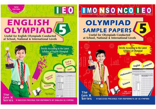 V&S Publishers IEO (English Olympiad Guidebook and Sample Papers) Olympiad Combo Class 5 (Set of 2 Books)