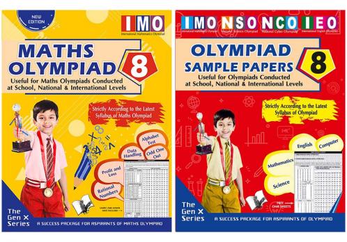V&S Publishers IMO (Mathematics Olympiad Guidebook and Sample Papers) Olympiad Combo Class 8 (Set of 2 Books)
