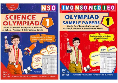 V&S Publishers NSO (Science Olympiad Guidebook and Sample Papers) Olympiad Combo Class 1 (Set of 2 Books)