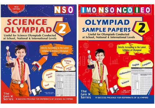 V&S Publishers NSO (Science Olympiad Guidebook and Sample Papers) Olympiad Combo Class 2 (Set of 2 Books)