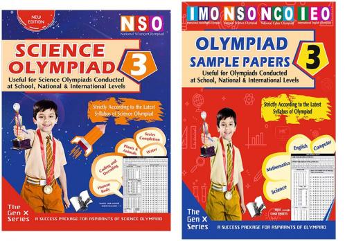 V&S Publishers NSO (Science Olympiad Guidebook and Sample Papers) Olympiad Combo Class 3 (Set of 2 Books)