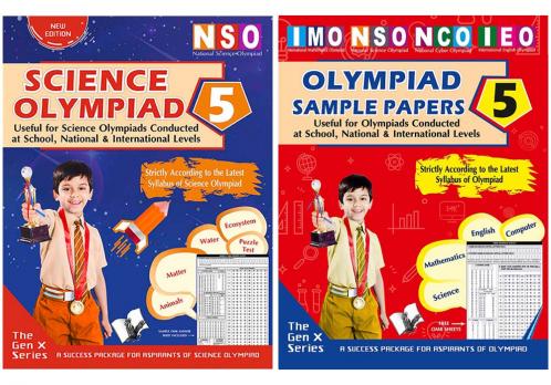 V&S Publishers NSO (Science Olympiad Guidebook and Sample Papers) Olympiad Combo Class 5 (Set of 2 Books)