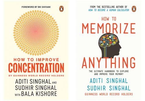 How to Improve Your Concentration  Singhal Aditi Sudhir and Kishore Bala & How to Memorize Anything-Bpb (Set of 2 Books)