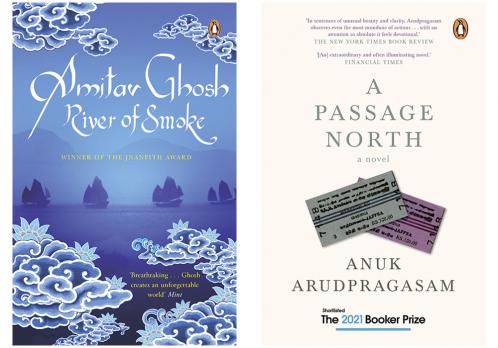 A Passage North : A searing novel of longing loss & the legacy of war by Anuk Arudpragasam & River of Smoke (Set of 2 books)
