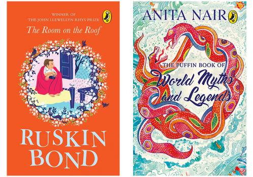 The Puffin Book of World Myths and Legends Anita Nair & The Room on the Roof by Ruskin Bond (Set of 2 books)