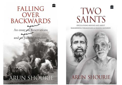 Combo of Falling Over Backwards and Two Saints by Arun Shourie ( Set of 2 Books)