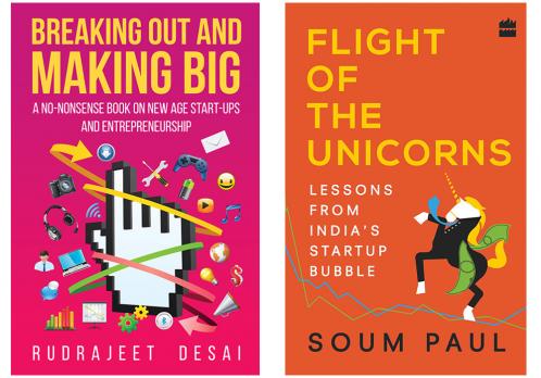 Combo of FLIGHT OF THE UNICORNS by Paul Soum and BREAKING OUT MAKING BIG by Desai Rudrajee (Set of 2 Books)
