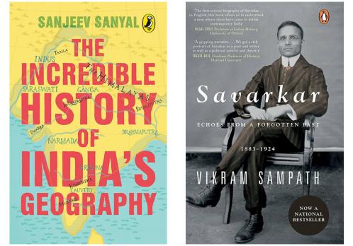 The Incredible History of India's Geography by Sanjeev Sanyal and Sowmya Rajendran & Savarkar: A Contested Legacy 1924-1966 (SET OF 2 BOOKS)