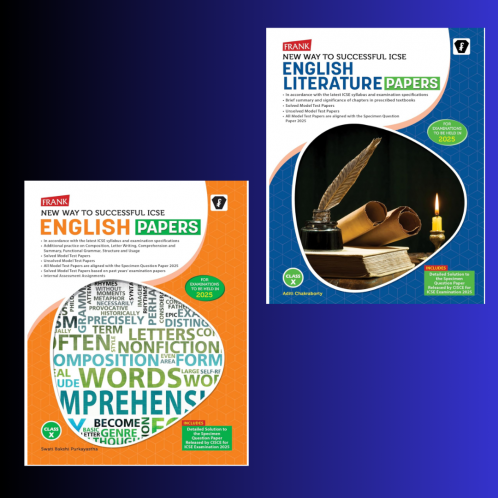 Frank Way to Successful ICSE English Papers + English Literature Papers (2025) Class X  (Combo of 2 Books)