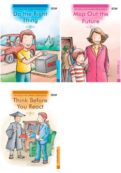 Life Skills for Children - Pack 4 (Think Before You React & Do the Right Thing & Map Out the Future )