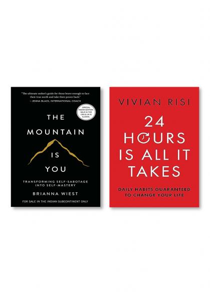 The Mountain Is You: Transforming Self-Sabotage Into Self-Mastery (English) + 24 Hours Is All It Takes: Daily Habits Guaranteed To Change Your Life
