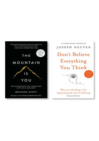 Don’t believe everything you think + The Mountain Is You: Transforming Self-Sabotage Into Self-Mastery (English)