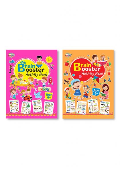 Brain Booster Activity Book Age 5+ and Age 6+ (Set of 2 Books) | Includes 650+ Fun Brain Games and Activities for Kids Age 5 to 7 Years Old