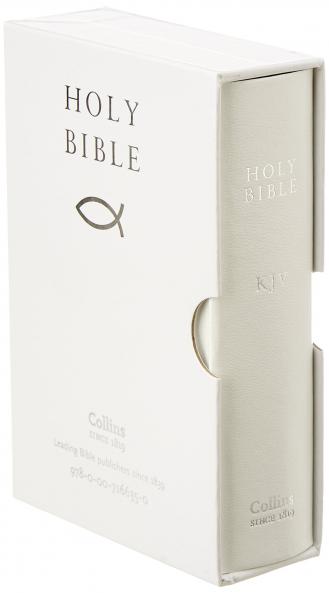 HOLY BIBLE: King James Version (KJV) White Pocket Gift Edition