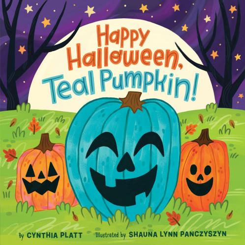HAPPY HALLOWEEN TEAL PUMPKIN]