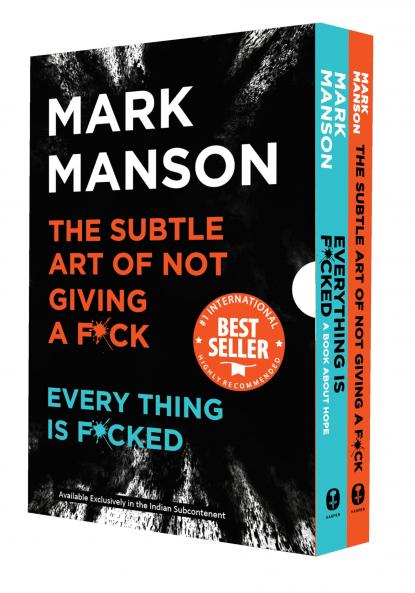 MARK MANSON BOXSET Hardcover edition ( The Subtle Art of Not Giving a F*ck  Everything is F*cked)