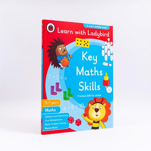 Key Maths Skills: A Learn With Ladybird 4 in 1 Activity Book â€“ Addition and Subtraction First Multiplication Maths Problem-Solving & Mental Maths - Practice Skills for School (5-7 Years)