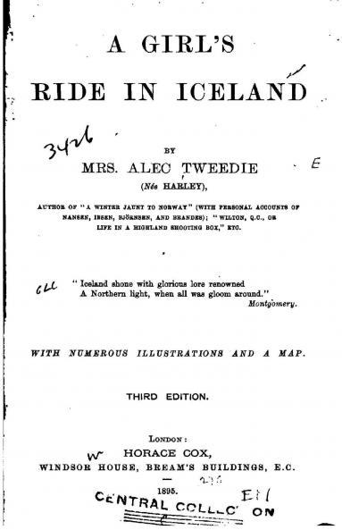 Girl's Ride in Iceland (Classic Reprint)