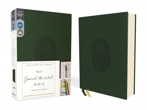 NIV JOURNAL THE WORD BIBLE LEATHERSOFT GREEN RED LETTER