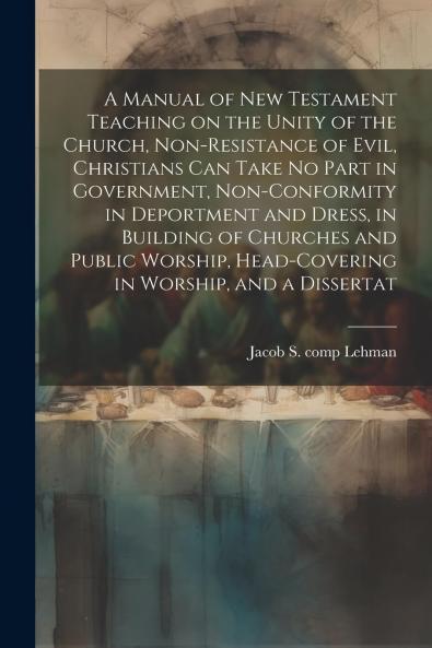 Manual of New Testament Teaching on the Unity of the Church Non-Resistance of Evil Christians Can Take No Part in Government Non-Conformity in Deportment and Dress in Building of Churches and Public Worship Head-Covering in Worship: And a Dissertat