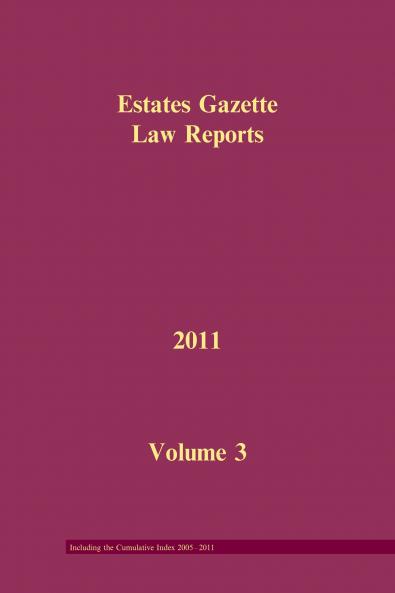 EGLR 2011 Volume 3 and Cumulative Index