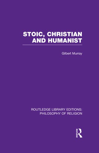 Stoic Christian and Humanist