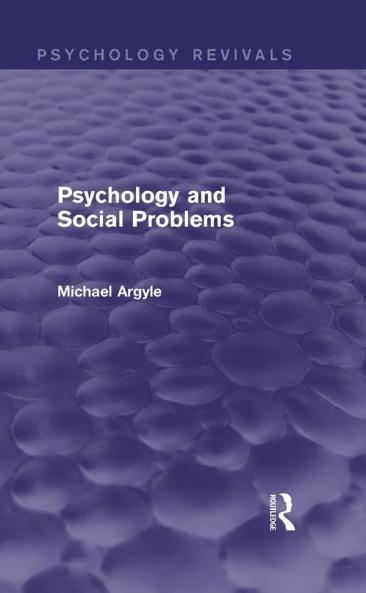 Psychology and Social Problems