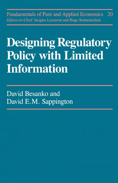 Designing Regulatory Policy with Limited Information