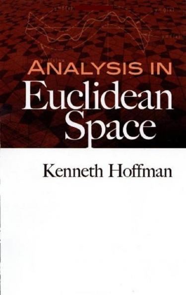 ANALYSIS IN EUCLIDEAN SPACE
