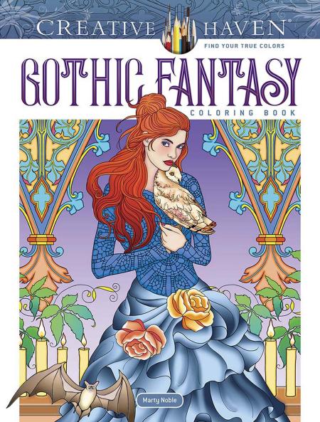 CREATIVE HAVEN GOTHIC FANTASY COLORING BOOK