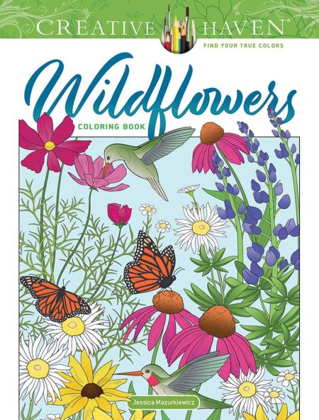 CREATIVE HAVEN WILDFLOWERS COLORING BOOK