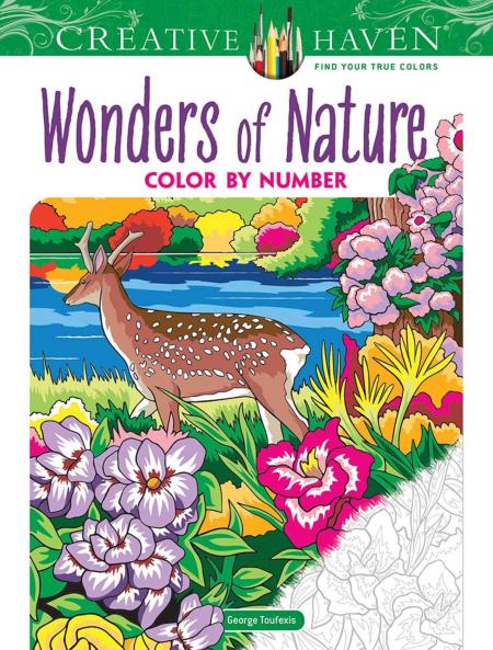 CREATIVE HAVEN WONDERS OF NATURE COLOR BY NUMBER
