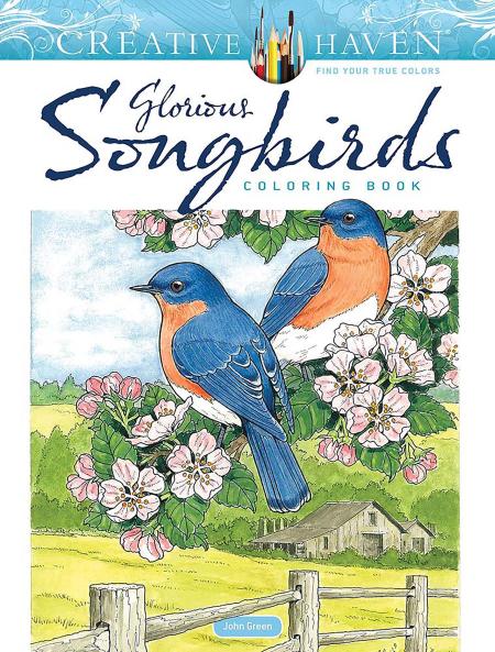 CREATIVE HAVEN GLORIOUS SONGBIRDS COLORING BOOK